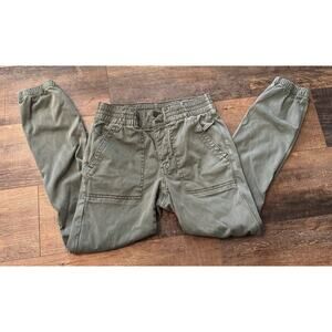 American Eagle Cargo Straight Jogger Stretch Army Green 8 Regular